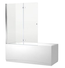 Шторка на ванну Aquanet Beta 4 NF6222 Hinge 122 00196053 профиль Хром стекло прозрачное