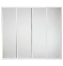 Шторка на ванну Bas 170 ШТ00019 профиль Белый стекло Грейп