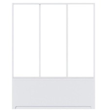 Шторка на ванну Bas Бриз/Верона/Ибица 150 ШТ00066 профиль Белый стекло прозрачное