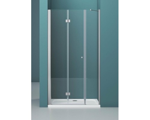 Душевая дверь BelBagno Albano 160 ALBANO-BS-13-80+80-C-Cr профиль Хром стекло прозрачное