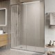 Душевая дверь BelBagno Luce 140 LUCE-BF-2-140-C-Cr профиль Хром стекло прозрачное