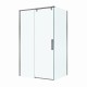 Душевой уголок BelBagno Soft Close-1 110x90 SOFT_CLOSE-1-AH-1-110/90-C-GM профиль Оружейная сталь стекло прозрачное