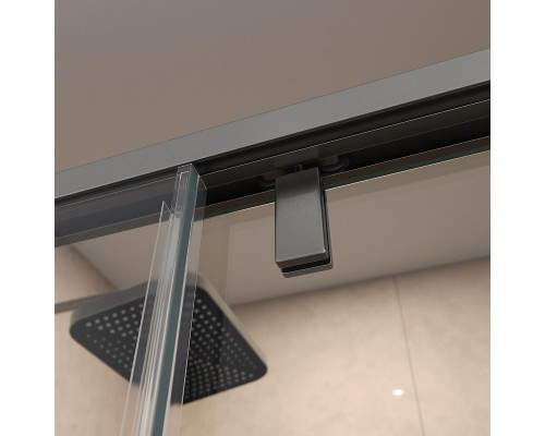 Душевой уголок BelBagno Soft Close-1 110x90 SOFT_CLOSE-1-AH-1-110/90-C-GM профиль Оружейная сталь стекло прозрачное