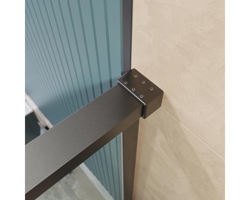 Душевой уголок BelBagno Soft Close-1 110x90 SOFT_CLOSE-1-AH-1-110/90-C-GM профиль Оружейная сталь стекло прозрачное