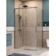 Душевой уголок BelBagno Soft Close-1 110x90 SOFT_CLOSE-1-AH-1-110/90-C-GM профиль Оружейная сталь стекло прозрачное