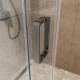 Душевая дверь BelBagno Soft Close-2 160 SOFT_CLOSE-2-BF-1-160-C-GM профиль Оружейная сталь стекло прозрачное