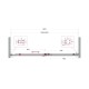 Душевая дверь BelBagno Soft Close-2 160 SOFT_CLOSE-2-BF-1-160-C-GM профиль Оружейная сталь стекло прозрачное