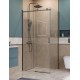 Душевой уголок BelBagno Soft Close-2 100x80 SOFT_CLOSE-2-AH-1-100/80-C-GM профиль Оружейная сталь стекло прозрачное