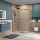 Душевой уголок BelBagno Soft Close-2 160x100 SOFT_CLOSE-2-AH-1-160/100-C-GM профиль Оружейная сталь стекло прозрачное