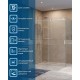 Душевой уголок BelBagno Soft Close-2 160x80 SOFT_CLOSE-2-AH-1-160/80-C-Cr профиль Хром стекло прозрачное