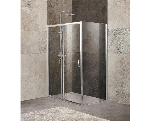 Душевой уголок BelBagno Unique 135х90 UNIQUE-AH-1-120/135-90-C-Cr профиль Хром стекло прозрачное