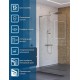 Душевая перегородка BelBagno Uno 100 UNO-L-1-TB-100-C-Cr профиль Хром стекло прозрачное
