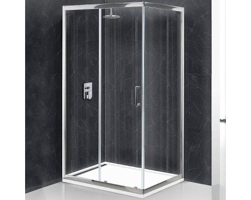 Душевой уголок BelBagno Uno 100х90 UNO-AH-1-100/90-C-Cr профиль Хром стекло прозрачное