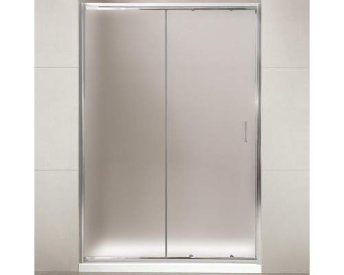Душевая дверь BelBagno Uno 125 UNO-BF-1-125-P-Cr профиль Хром стекло рифленое