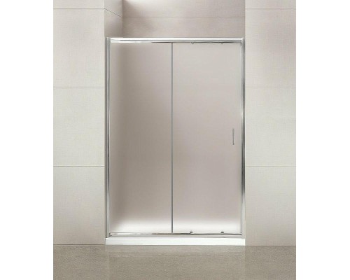 Душевая дверь BelBagno Uno 125 UNO-BF-1-125-P-Cr профиль Хром стекло рифленое