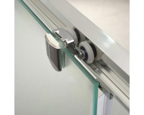 Душевая дверь BelBagno Uno 125 UNO-BF-1-125-P-Cr профиль Хром стекло рифленое