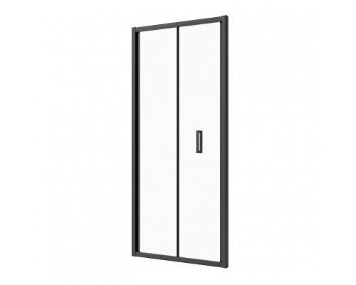Душевая дверь CeramaLux 90 CL935B-90 профиль цвет Черный матовый стекло прозрачное