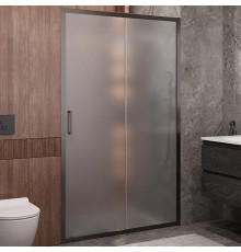 Душевая дверь Cezares Molveno 120 MOLVENO-BF-1-120-P-GM профиль Оружейная сталь стекло рифленое