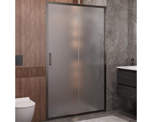 Душевая дверь Cezares Molveno 120 MOLVENO-BF-1-120-P-GM профиль Оружейная сталь стекло рифленое