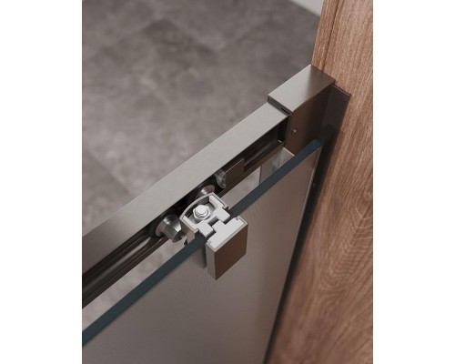 Душевая дверь Cezares Molveno 120 MOLVENO-BF-1-120-P-GM профиль Оружейная сталь стекло рифленое