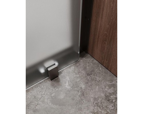 Душевая дверь Cezares Molveno 120 MOLVENO-BF-1-120-P-GM профиль Оружейная сталь стекло рифленое