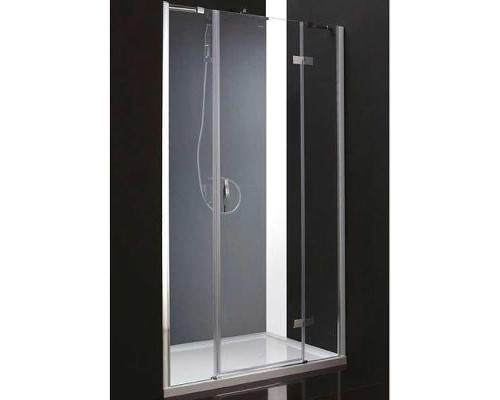Душевая дверь Cezares BERGAMO-W-B-13-100+60/40-C-Cr-R профиль Хром стекло прозрачное