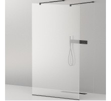 Душевая перегородка Cezares Liberta 80 LIBERTA-L-2-80-C-NERO профиль Черный матовый стекло прозрачное