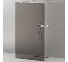 Душевая перегородка Cezares Liberta 100 LIBERTA-L-2-100-GR-Cr профиль Хром стекло серое