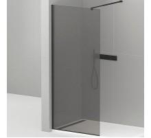 Душевая перегородка Cezares Liberta 80 LIBERTA-L-1-80-120-GR-NERO профиль Черный матовый стекло серое