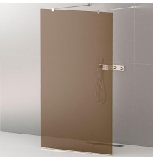 Душевая перегородка Cezares Liberta 100 LIBERTA-L-2-100-120-BR-Cr профиль Хром стекло бронзовое