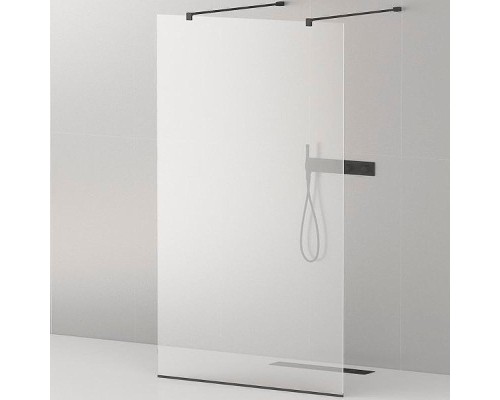 Душевая перегородка Cezares Liberta 100 LIBERTA-L-2-100-120-C-NERO профиль Черный матовый стекло прозрачное