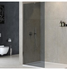 Душевая перегородка Cezares Liberta 100 LIBERTA-L-1-TB-100-GR-Cr профиль Хром стекло серое