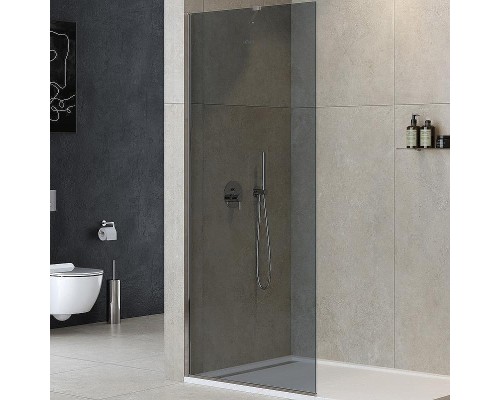 Душевая перегородка Cezares Liberta 100 LIBERTA-L-1-TB-100-GR-Cr профиль Хром стекло серое