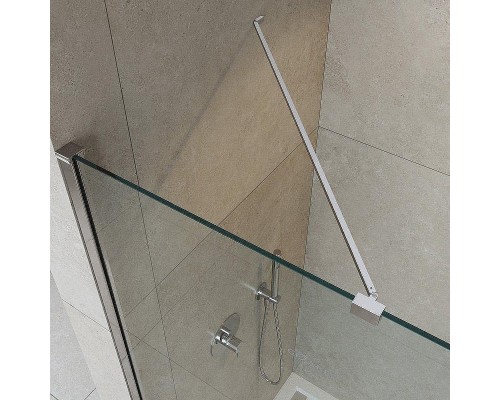 Душевая перегородка Cezares Liberta 100 LIBERTA-L-1-TB-100-GR-Cr профиль Хром стекло серое