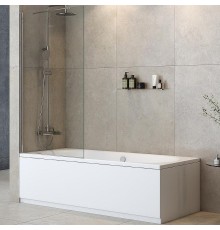 Шторка на ванну Cezares Liberta 90 LIBERTA-V-1-TB-90/155-C-Cr профиль Хром стекло прозрачное