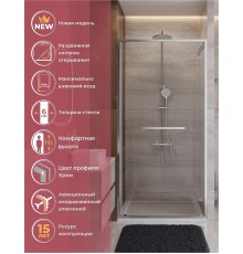 Душевая дверь Cezares Lux 100 LUX-B-FS-1-100-C-CR профиль Хром стекло прозрачное