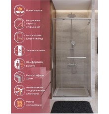 Душевая дверь Cezares Lux 100 LUX-B-FS-11-100-C-CR профиль Хром стекло прозрачное