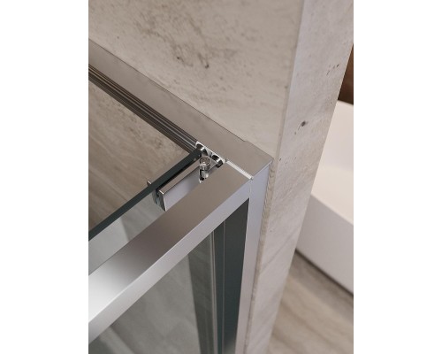 Душевая дверь Cezares Lux 100 LUX-B-FS-11-100-C-CR профиль Хром стекло прозрачное