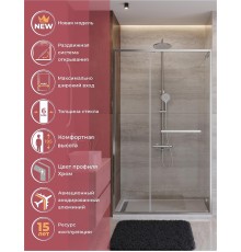 Душевая дверь Cezares Lux 120 LUX-B-FS-11-120-C-CR профиль Хром стекло прозрачное