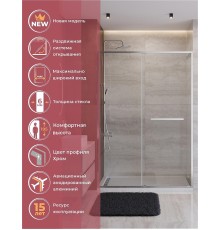 Душевая дверь Cezares Lux 140 LUX-B-FS-11-140-C-CR профиль Хром стекло прозрачное