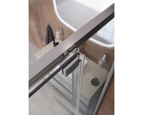 Душевая дверь Cezares Lux 140 LUX-B-FS-11-140-C-CR профиль Хром стекло прозрачное