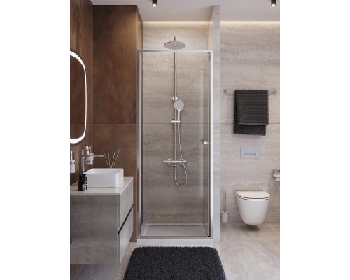 Душевая дверь Cezares Lux 70 LUX-B-FS-1-70-C-CR профиль Хром стекло прозрачное