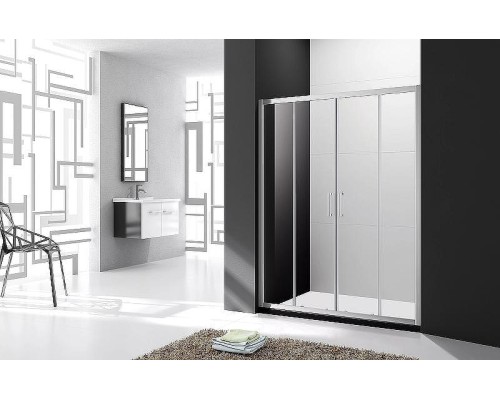 Душевая дверь Cezares Molveno 170 MOLVENO-BF-2-170-C-Cr-IV профиль Хром стекло прозрачное