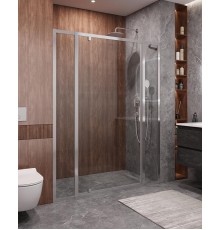 Душевая дверь Cezares Molveno 150 MOLVENO-BA-12-100+50-C-Cr-IV профиль Хром стекло прозрачное