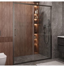 Душевая дверь Cezares Molveno 140 MOLVENO-BF-1-140-C-GM-IV профиль Оружейная сталь стекло прозрачное