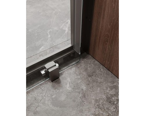 Душевая дверь Cezares Molveno 140 MOLVENO-BF-1-140-C-GM-IV профиль Оружейная сталь стекло прозрачное