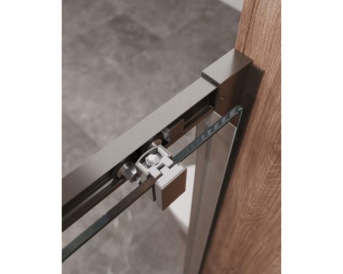 Душевая дверь Cezares Molveno 150 MOLVENO-BF-1-150-C-GM-IV профиль Оружейная сталь стекло прозрачное