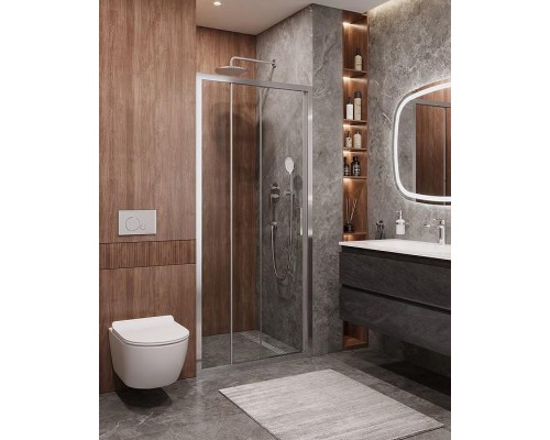 Душевая дверь Cezares Molveno 100 MOLVENO-BF-3-100-C-Cr-IV профиль Хром стекло прозрачное