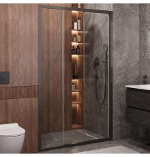 Душевая дверь Cezares Molveno 120 MOLVENO-BF-3-120-C-GM-IV профиль Оружейная сталь стекло прозрачное