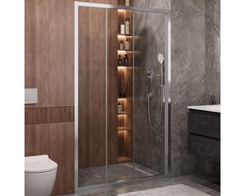 Душевая дверь Cezares Molveno 120 MOLVENO-BF-3-120-C-Cr-IV профиль Хром стекло прозрачное